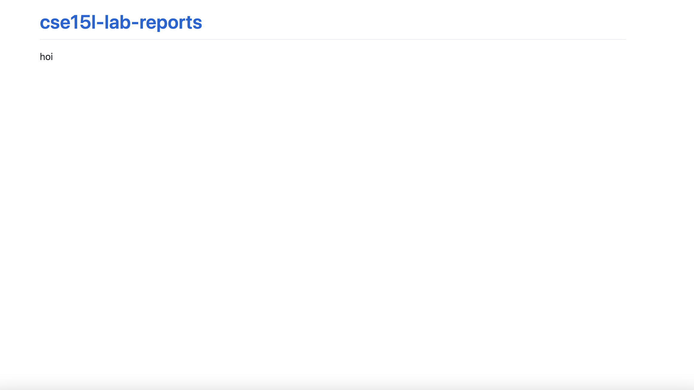Intro (Testing Markdown) | cse15l-lab-reports